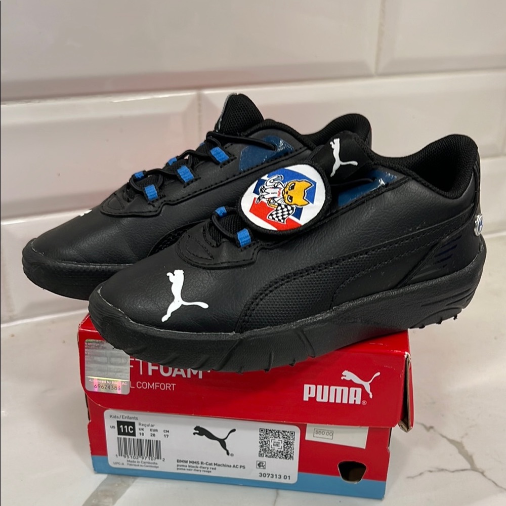 Puma Black Sneakers Classic Low-Top Design